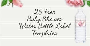 Our free baby shower printables will give you plenty of inspiration. 25 Baby Shower Water Bottles Labels Raspberry Swirls