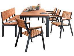 Gartenbank parkbank sitzbank balkon gartenmöbel kunststoff 145.5 x 49 x 74 cm. Gartenmobel Set Berrissimo 7 Teilig Mit 6 Oko Fair Einkaufen Memo De
