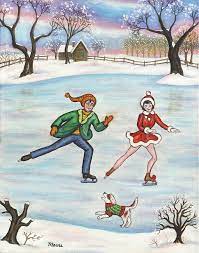 Shop allposters.com to find great deals on ice skating art posters for sale! Ice Skaters Painting By Linda Mears