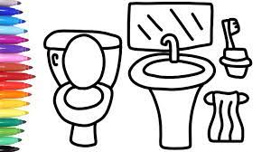 How To Draw A Bathroom Bathroom Coloring Pages For Kids How To Draw A Bathroom Bathr Coloring Pages For Kids Coloring Pages Science Lesson Plans Elementary