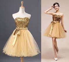 Cocktail Dress Short Prom Dress Gold Dress Short Dress Cheap Prom Dress On Etsy 89 00 Bridesmaid Dress Sale Quince Dresses Prom Dresses For Sale
