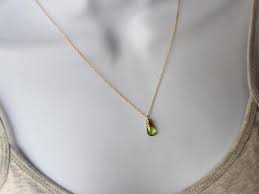 From lockets to pendants, chains to cluster and decorative necklaces. Peridot Necklace In 14k Gold Filled Saressa Designs