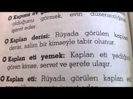 Ruyada Kaplan Eti Yemek Videolu Ruya Tabirleri 2020 Goruntuler Ile Yemek Isaretler
