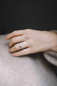 A Vintage Engagement Ring Classic From Tiffany Co Set With Three Brigh Moonstone Engagement Ring Set Antique Engagement Rings Three Stone Diamond Engagement