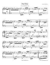 Piano sheet music › piano solo › ludwig van beethoven. Fur Elise Ludwig Van Beethoven Free Piano Sheet Music Pdf