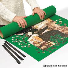 The main board is made from an old large dry erase board and a foam sheet to create extra working mats. Puzzle Roll Up Telescopic Tube Big W