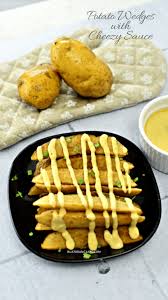 Senang je kan nak buat? Potato Wedges Dengan Sos Cheese Buat Orang Lapo