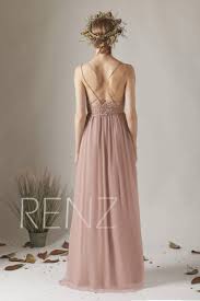 Bridesmaid Dress Dusty Rose Boho Wedding Dress Empire Waist Chiffon Prom Dress Long H497a Em 2020 Vestidos Vestido Madrinha Vestidos De Festa Rosa