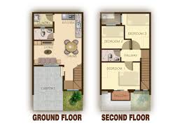 Home plans with attached garages may have a door that leads to the kitchen whereas others have no garage and only. Floor Plans Garage Story Townhouse House Plans 34321