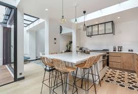 Maison Boulogne Billancourt Renovation 250 M2 Avec Terrasse Cuisine Moderne Cuisines Maison Amenagement Cuisine