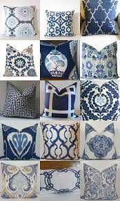 Blue and white couch pillows. The Enchanted Home Blue And White Pillows Blue White Decor White Pillows
