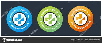Carimbo Vetorial Dermatologicamente Testado Com Marca Cruzada Carrapato Imagem Vetorial De C Sanjeev Misra 441462658