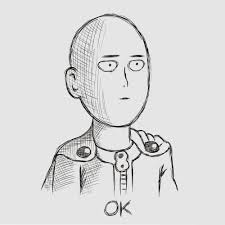 No plain shots from the manga/anime/webcomic. Saitama Ok Art Print By Le Duc X Small In 2021 Anime Character Drawing Anime Drawings Sketches Anime Sketch
