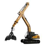 Sell excavator mounted clamshell telescopic arm, Good ...