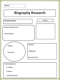 Biography Generator K 5 Computer Lab Technology Lessons Graphic Organizers Biography Graphic Organizer Autobiography Template