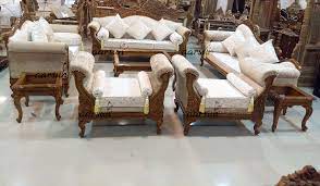 Wooden furniture in a modern and original style for your studio is a different approach to minimalist interior. Wood Sofa Set Designer Living Room Furniture Yt 134