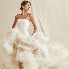 Keep reading as we show you the can i wear a mermaid wedding dress? 30 Best Feather Wedding Dresses Of 2021
