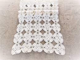 Crochet scarves crochet shawl free crochet crochet christmas stocking pattern crochet crochet ruffle scarf crochet scarves crochet clothes crochet designs crochet patterns diy. Hand Crocheted Table Runner Crochet Lace Off White Vintage Etsy Crochet Headband Sizes Crochet Baby Cocoon Pattern Vintage Linens