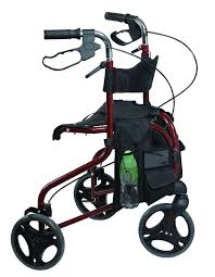 Der rollator für die wohnung wird auch häufig von älteren menschen in der rente verwendet, die schwierigkeiten mit dem gehen, oder mit leichten balanceproblemen zu kämpfen haben. Antar Premium Rollator 3 Rader Faltbar Sitz Und Ruckengurt