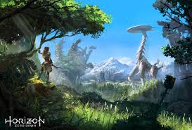 Zero dawn concept art and details revealed at psx here's a recap of the new details that guerrilla shared about the ambitious rpg today. Concept Art World Horizon Zero Dawn Concept Art By Lloyd Allan