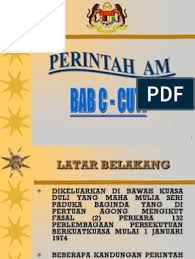Perintah am bab b anm gov my. Slideshow Perintah Am Bab C