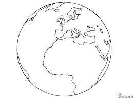 Le globe terrestre du dessin montre l'amérique, une partie de l'afrique et de l'europe ainsi que l'arctique et l'antarctique. Coloriage Globe Terrestre A Imprimer Et Colorier