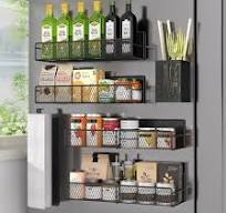 Amazon.com: Magnetic Spice Rack for Refrigerator, 6 Pack 100 ...