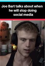 Joe Bart talks about when he will stop doing social media @Joe Bartolo...