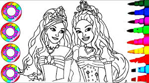Lots of princess pictures to color and many fairy pages to color and print also. Barbie Colouring Drawings Disney S Barbie Princess In The Dreamhouse Coloring Pages For Kids Youtube