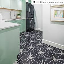 Black And White Cement Tile Bathroom Floor Riad Tile Cement Tile Trident Black Cement Tile Green Tile Floor Patterned Floor Tiles