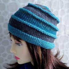 Knitting Hat Pattern For Pagoda Tiered Hat In Japanese Noro And Pure Wool Yarns Intermediate Level Hat Knitting Patterns Knitting Hat Pattern