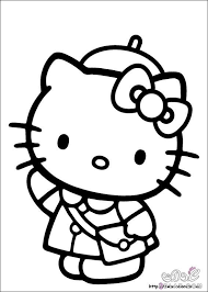 هيلو كيتى للتلوين رسومات سهلة التلوين للأطفال صور 3dlat Net 31 17 3eac Hello Kitty Colouring Pages Hello Kitty Drawing Kitty Coloring