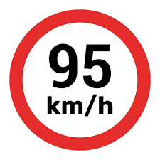 Velocidad máxima 95 km/h