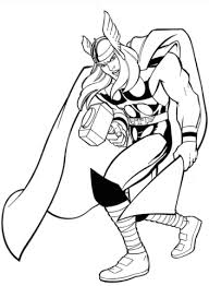 Disegno Di Marvel Thor Da Colorare Disegni Da Colorare E Stampare