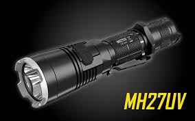 Nitecore Mh27uv 1000 Lumen Rechargeable Flashlight With Uv Multi Colored Leds