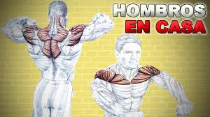Entrenamiento con bandas elásticas para tonificar bíceps, hombros, tríceps y espalda en tu casa. Entrenamiento De Hombros En Casa Con Mancuerna Y Gomas Youtube