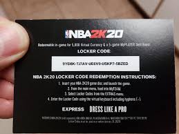 To help you keep track of the locker codes available for nba 2k20, check out our list of all nba 2k20 locker codes. Don T Play Nba2k20 But Here S A Code I Got From Shopping At Express Someone Use It Nba2k