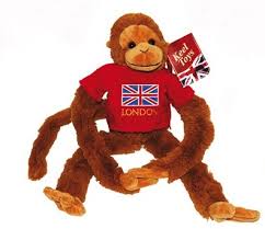 Dawgson & monkey union (c) 2018 monkey union / snowh. Hanging Monkey No 2 Red Shirt Union Jack Lambert Souvenirs