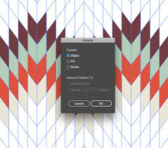 If you didn't alternatively you can select object/expand with the filled item selected. How To Create A Geometric Pattern In Adobe Illustrator