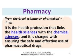 Since 1986, all those schools of university of tehran which specialize in medical fields have carried on their activities independently as tehran university of medical sciences and health services. 1 Introduction To Pharmacy By K Saminathan M Pharm M B A Phd Ppt Download
