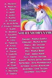 Names For Stuffed Unicorns Unicorn Unicorn Names Unicorn Funny Names