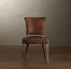 Adele Leather Dining Chair Dining Chairs Rustic Leather Chairs Restoration Hardware Dining Chairs