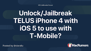 We'll show you the unlock code and send a confirmation email with the code in it. Unlock Jailbreak Telus Iphone 4 With Ios 5 To Use With T Mobile Macrumors Forums