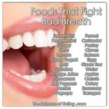 Foods To Help Health Issues The Science Of Eating Fight Bad Breath Bad Breath Food Health Benefits