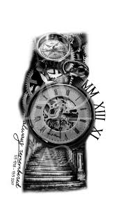 Tattoo Trends Sleeve Tattoo Design For Both Men And Womans Design And Layout Is Made By Me T Watch Tattoo Design Tattoo Sleeve Designs Clock Tattoo