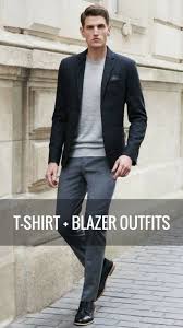 T Shirt Blazer Outfit Ideas For Men How To Wear T Shirt Blazer Mens Fashion Blazer Mens Outfits Blazer Outfits