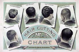 details about 1884 hair cutting chart barber shop salon wall art vintage haircut decor poster