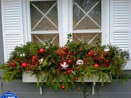 Black resin window box with saucer the newbury series of planters feature elegant the newbury series of planters feature elegant lines and classic colors. 20 Easy Holiday Window Box Ideas Bless My Weeds Outside Christmas Decorations Christmas Window Boxes Outdoor Christmas Decorations