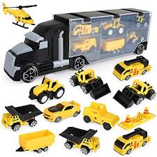 Beebeerun 12 In 1 Engineering Construction Truck Transport Car Carrier Truck Learning Toys Play Vehicles Car Gifts S Play Vehicles Truck Transport Car Carrier