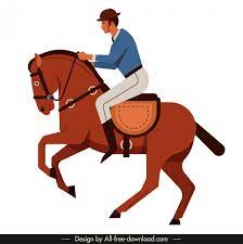 Medieval knight riding horse holding lance. Horse Rider Icon Colored Cartoon Sketch Free Vector In Adobe Illustrator Ai Ai Format Encapsulated Postscript Eps Eps Format Format For Free Download 839 82kb